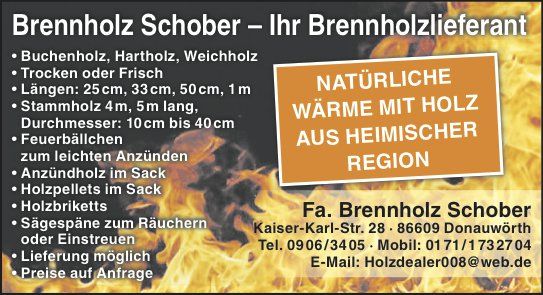 3 Ster Ofenfertiges, Trockenes Brennholz --Hartholz-- frei Haus in Augsburg