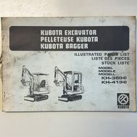 Ersatzteilliste Bagger Kubota KH-36 / KH-41 Kreis Ostholstein - Bad Schwartau Vorschau