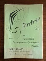 Rundbrief 21 , Eurythmie, Schauspiel, Musik, Goetheanum Sektion Baden-Württemberg - Owingen Vorschau