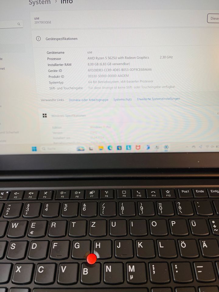 Lenovo ThinkPad E14 3 Gen AMD Ryzen 5 8 GB 256 SSD FHD IPS in München