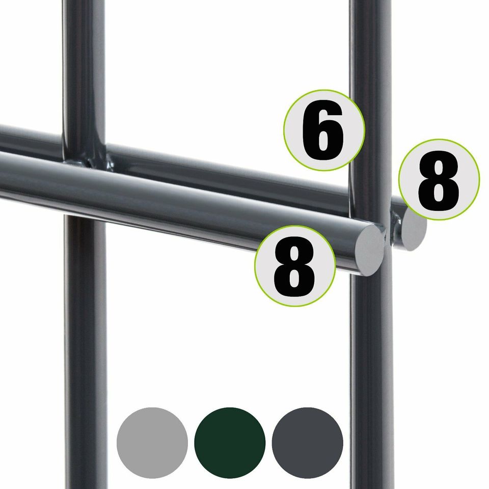 Doppelstabmattenzaun 60m 8/6/8 Zaunset 1,03m Zäune in Castrop-Rauxel