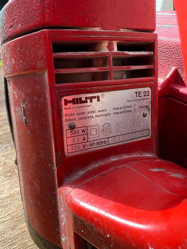 Hilti TE 22 Schlagbohrmaschine Bohrhammer Bohrmaschine 520 Watt in Kerpen