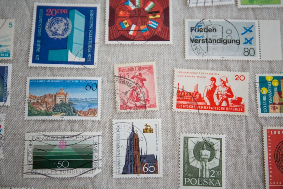 Briefmarken Sammlung klein DDR Polska gestempelt Konvolut Europar in Potsdam