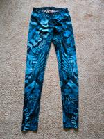 Leggings Damen Yakuza S Totenkopf blau Sachsen-Anhalt - Bad Duerrenberg Vorschau