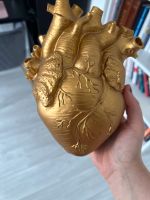 Herz Anatomie Vase in Gold Hamburg-Nord - Hamburg Barmbek Vorschau