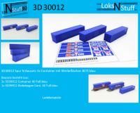 3D30012 Spur N Bausatz 3x Container Werbeflächen 40ft blau Hessen - Eschwege Vorschau
