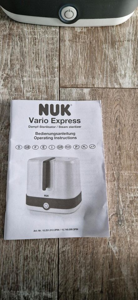 Nuk Vario Express Dampf-Sterilisator Zustand sehr gut in Eutingen