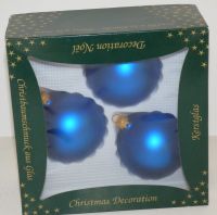 15x Weihnachtsbaumkugel blau Christbaumschmuck Glas Sachsen - Schwepnitz Vorschau