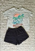 2tlg. Set Shirt Shorts Schwarz Palmen H&M Größe 152 Rheinland-Pfalz - Oberwesel Vorschau