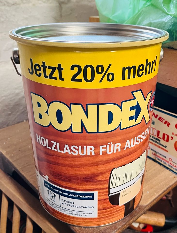 Bondex Holzlasur für Außen 4,8l Farblos NEU in Schkopau