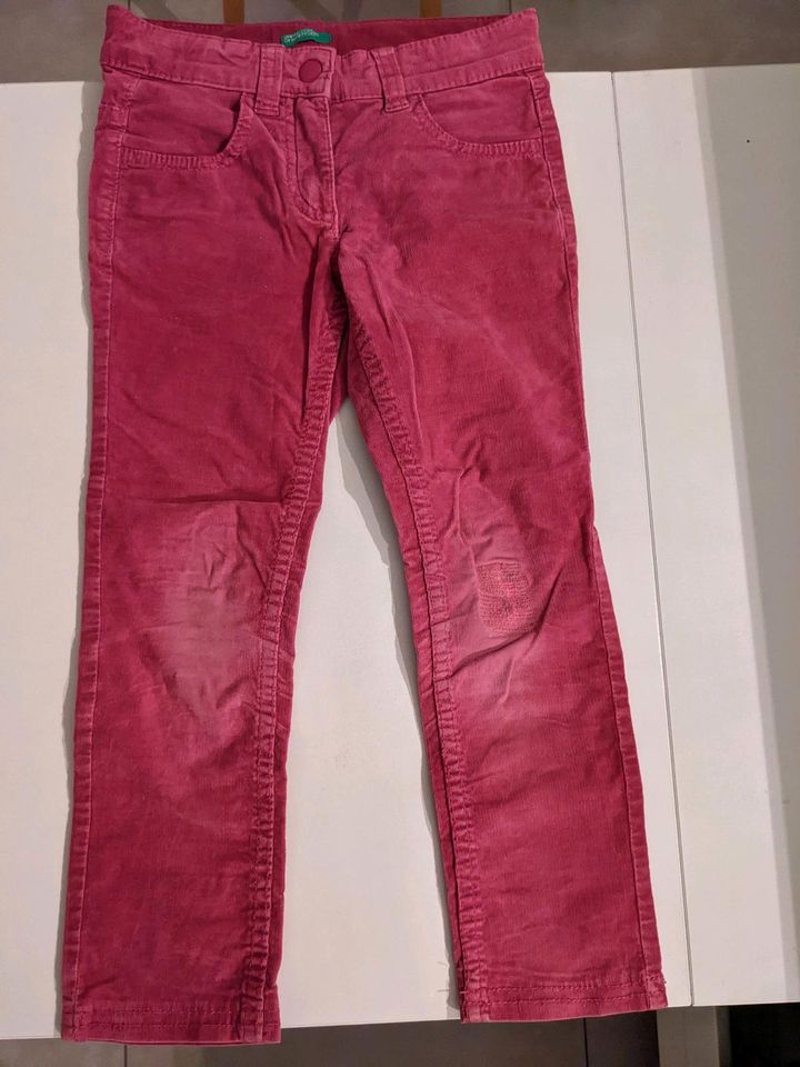 Gr. 98: Benetton Cordhose Mädchen pink, Hise in Hamburg