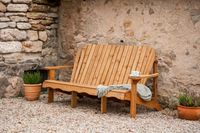 Massiver 3-Sitzer Relaxstuhl Relaxsessel Holz Gartenstuhl Sitzstuhl Gartenmöbel Schwungliege Relaxliege Loungesessel Gartenbank Sitzbank Holzbank Parkbank 4560008 Westerwaldkreis - Hahn am See Vorschau