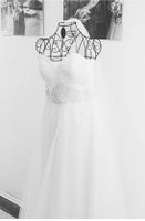 Brautkleid Hochzeitskleid Maxi A-Linie reinweiß Gr.38 Bayern - Kaufbeuren Vorschau
