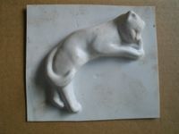 Kunststoffform Modellierform Beton Gips: liegende Katze 14cm Rheinland-Pfalz - Reich Vorschau