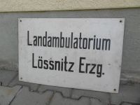 altes DDR Schild Landambulatorium Lössnitz Erzgebirge Türschild Sachsen - Roßwein Vorschau