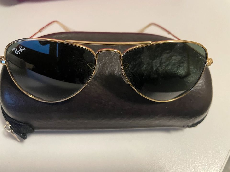 Ray-Ban Junior RJ 9506S AVIATOR gold / grün in Laufenburg (Baden)