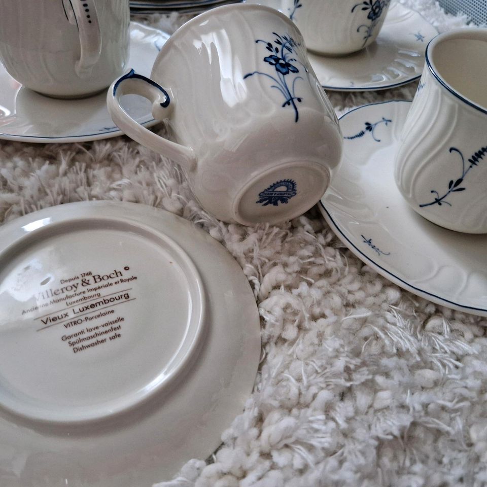 Villeroy & Boch Alt Luxembourg Teller TassenLuxemburg in Wiesbaden