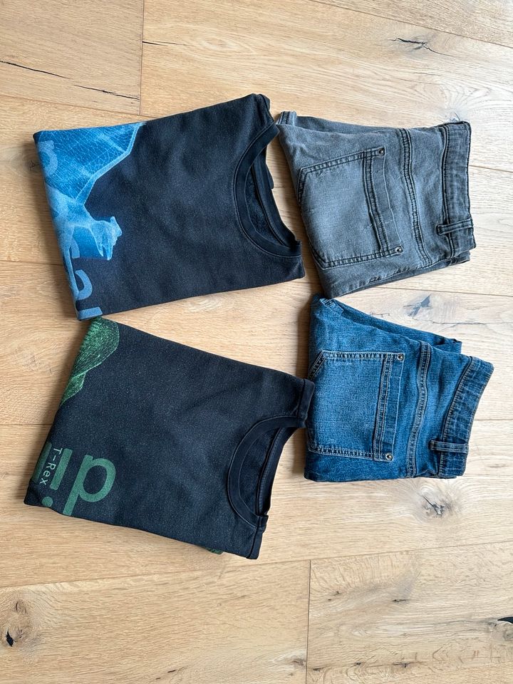 Sweatshirts, Jeans, Jungen, Set, JAKO-O/Sisley, Gr. 152/158 in Riemerling