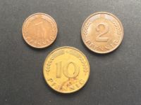 Münzen BRD 1950/1959 G, 1 Pf bis 10 Pfennig, einzeln oder als Lot Thüringen - Erfurt Vorschau