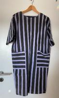 Tolles Sommer-KLEID schwarz-lila Streifen Baumwolle Etuikleid Hessen - Hirzenhain Vorschau