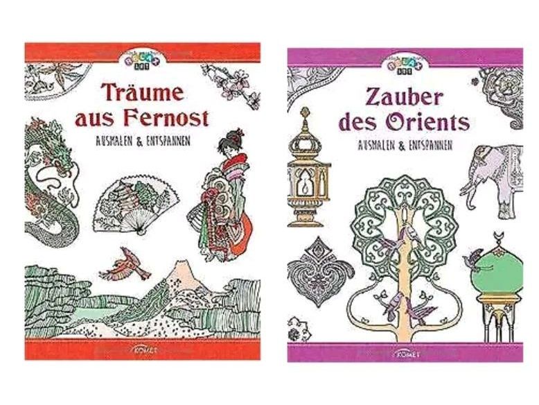 2 Bücher Ausmalen & Entspannen: Zauber des Orients & Träume aus F in Essen