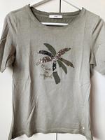 BRAX Shirt Größe 36 Khaki mit Palme Hessen - Erbach Vorschau