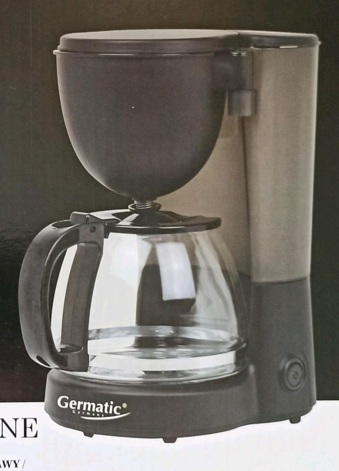 Germatic Kaffeemaschine, 750 W, 1,25 L Glaskanne, Warmhaltefunkti in Bonn