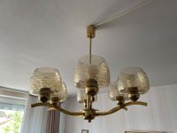 Traumhafte Deckenlampe vintage Lampe Leuchter Alt Glas Messing Bayern - Germering Vorschau