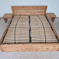 Massivholzbett Kiefer 200x180 mit Schubladen + Nachttisch Kreis Ostholstein - Zarpen Vorschau