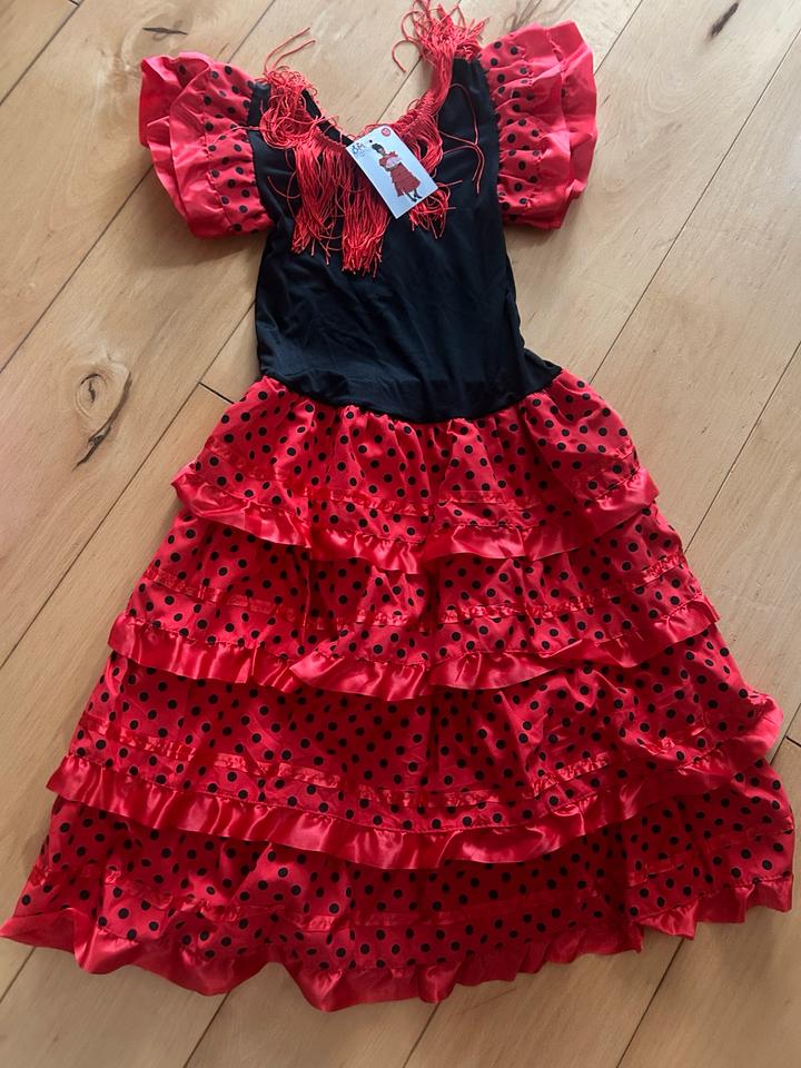 Flamenco Kleid Spanierin Karneval, Kostüm, Folklore Gr. 10 NEU in Willich