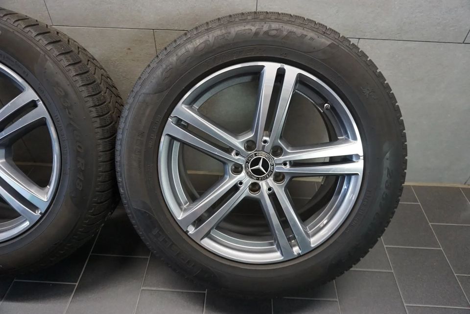 4 ORIGINAL WINTERRÄDER WINTERREIFEN 235/60 R18 ET38 8x18 MERCEDES-BENZ MERCEDES GLC W253 X253 PIRELLI MO A2534014500 18 ZOLL WINTERKOMPLETTRÄDER MWST. ausweisbar ! in Borchen