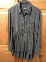 Zara Woman Bluse im Jeansstil grau Bayern - Söchtenau Vorschau