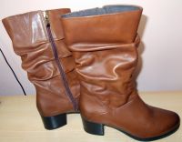 Stiefel Lederstiefel Mode Schuhe Mona Leder Gr. 38,5 Bayern - Plattling Vorschau