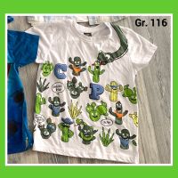 T-Shirt weiss Kaktus Schlange Buchstaben Gr 116 super Zustand Brandenburg - Angermünde Vorschau