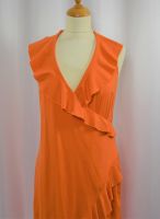 HEINE Sommerkleid Midikleid Orange Rüschenkleid Rückenfrei Gr. 38 Hessen - Herleshausen Vorschau