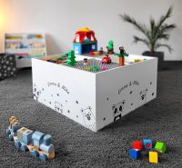 Legotisch Spieltisch Lego Duplo Spielkiste Holzbox – Geschenkidee Nordrhein-Westfalen - Hüllhorst Vorschau