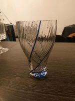 Vase Glas mit blauen Streifen Brandenburg - Hennigsdorf Vorschau