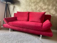 Gutmann Schlafsofa / Design-Sofa / samt-rot / neuwertig Thüringen - Worbis Vorschau