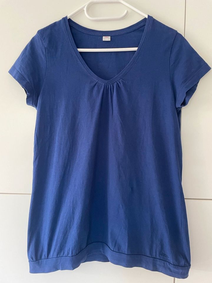 NEU S.Oliver Shirt Gr. 40 blau Baumwolle in Ascheberg