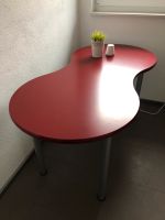 Ikea Tisch rot mit Metall-Tischbeinen 150x75cm Bayern - Zeil Vorschau