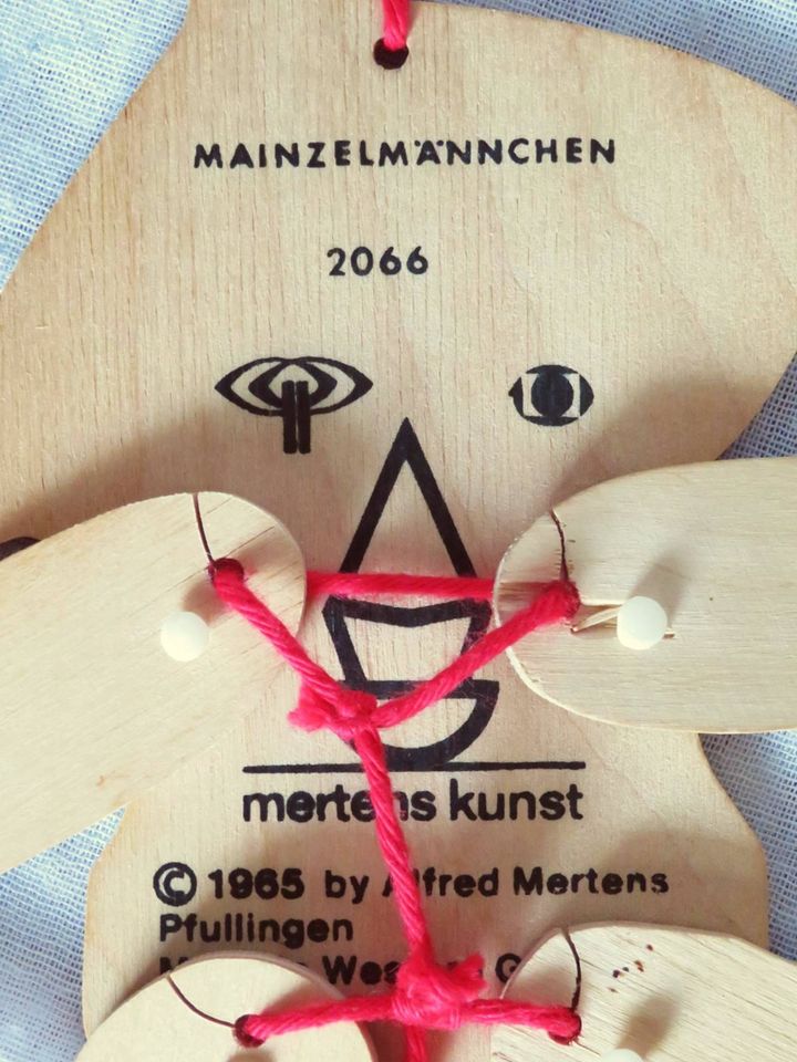 vintage Holzspielzeug Hampelmann Mainzelmännchen Mertens Kunst in Hannover