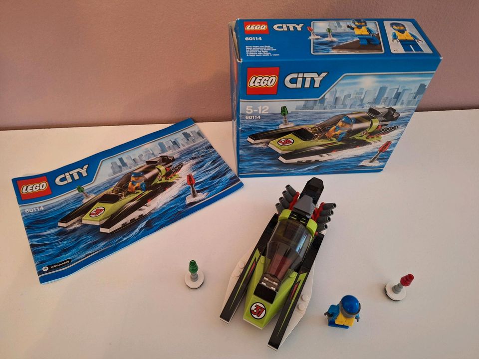 Lego City Rennboot 60114 inkl OVP und Anleitung in Höchstadt