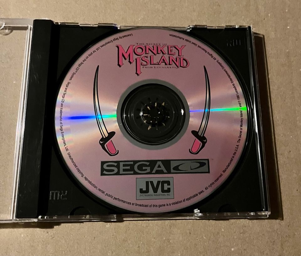 Secret of Monkey Island (Sega CD, 1992)  - NTSC-US in Viersen