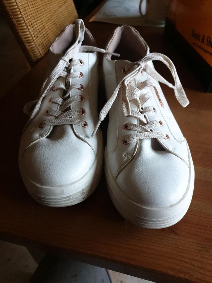 DOCKERS Damenschuhe weiss/rosa Gr. 42 in Wegberg