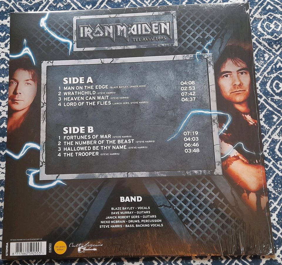 Iron Maiden live 1995 lp vinyl in Nürnberg (Mittelfr)