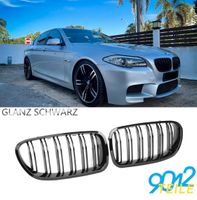 Für BMW 5er F10 F11 Limo Nieren Grill Kühlergrill Glanz Schwarz Hessen - Bebra Vorschau