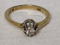 Goldring mit Solitär. Verlobungsring, 14 ct 585 + Diamant 0,17 ct Köln - Mülheim Vorschau