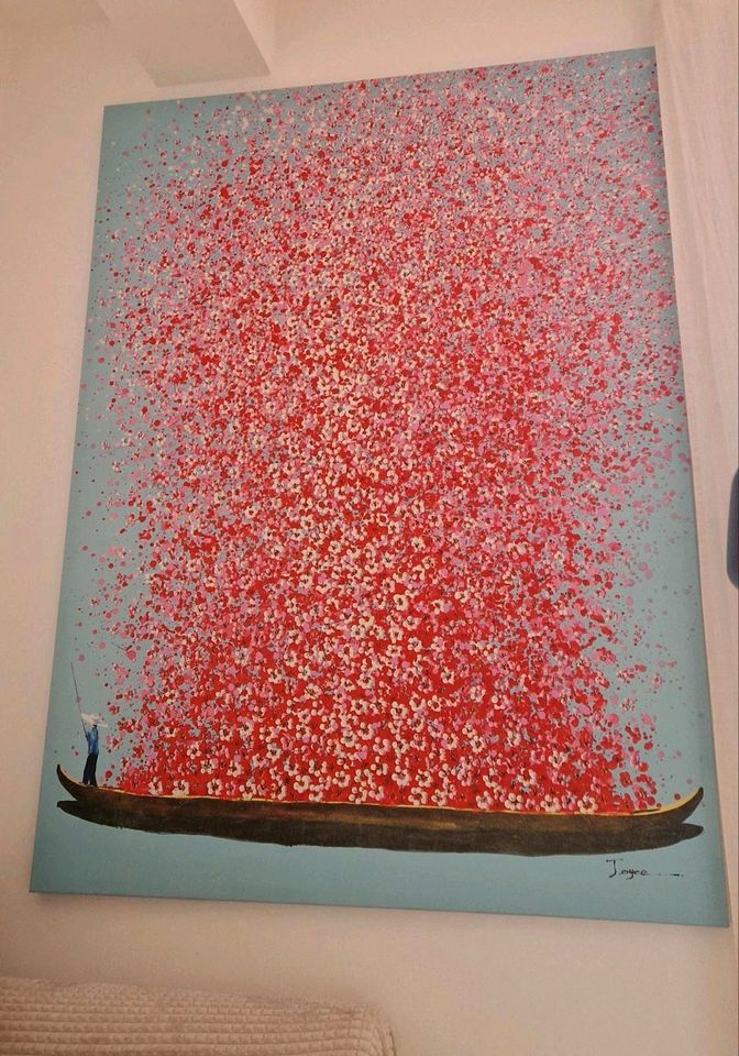 Kare Desing Bild Wandbild TOUCHED FLOWER BOAT BLAU PINK 120X160CM in Bremen