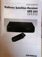 Bedienungsanleitung Kathrein Satelliten Receiver UFD 200 Bayern - Sulzdorf Vorschau