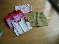 7 Teile für Girls Gr. 134/140, 2 langarm-T-Shirts, kurze Hose + Nordrhein-Westfalen - Hamm Vorschau